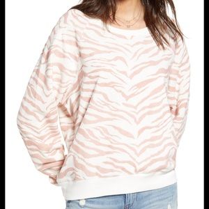 RAILS THEO SWEATSHIRT IN ZEBRA PRINT